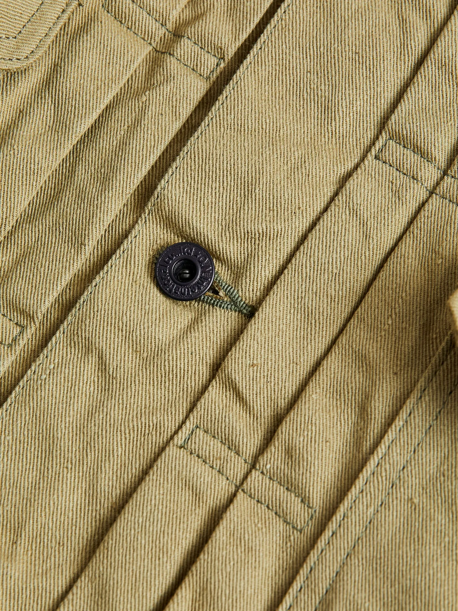 02517-BRD "British Drill" Selvedge Katsuragi Jacket in Beige