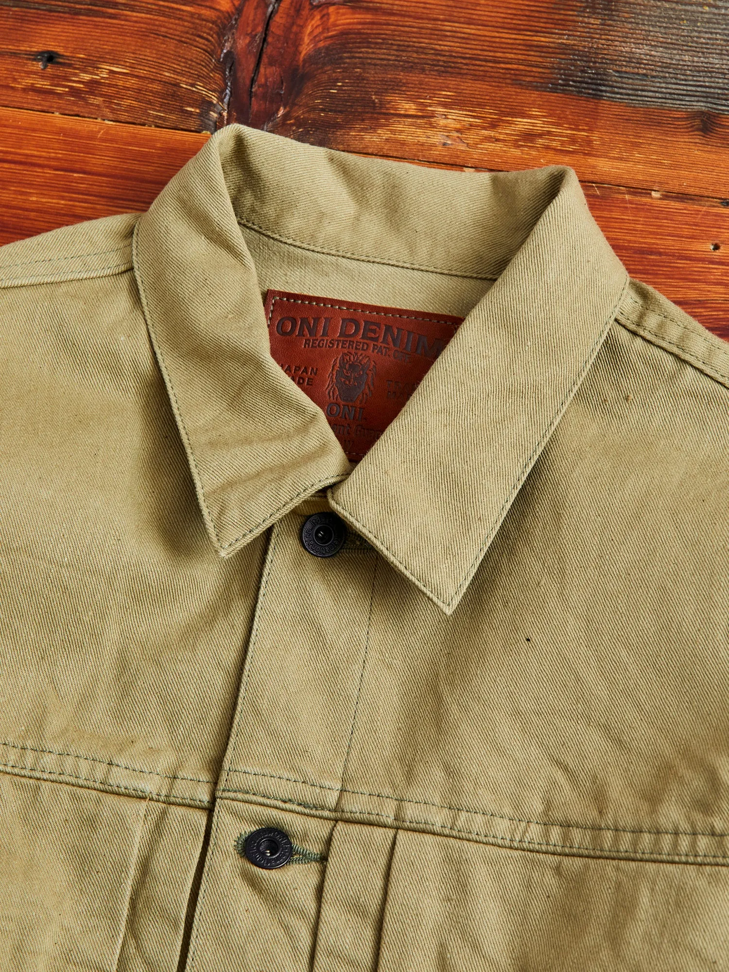 02517-BRD "British Drill" Selvedge Katsuragi Jacket in Beige