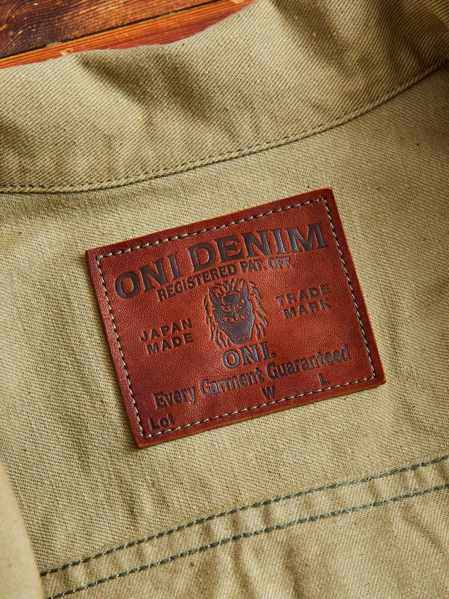 02517-BRD "British Drill" Selvedge Katsuragi Jacket in Beige