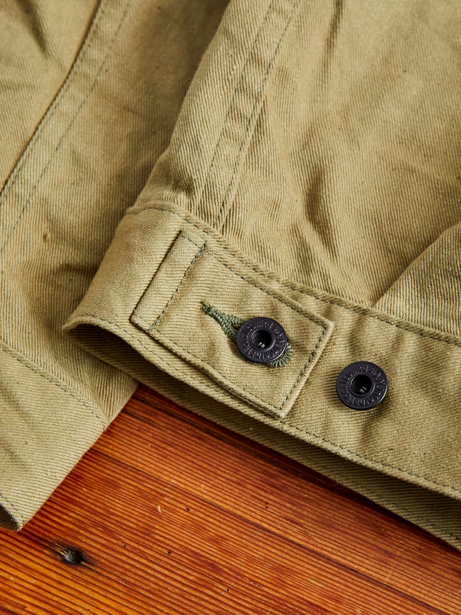 02517-BRD "British Drill" Selvedge Katsuragi Jacket in Beige