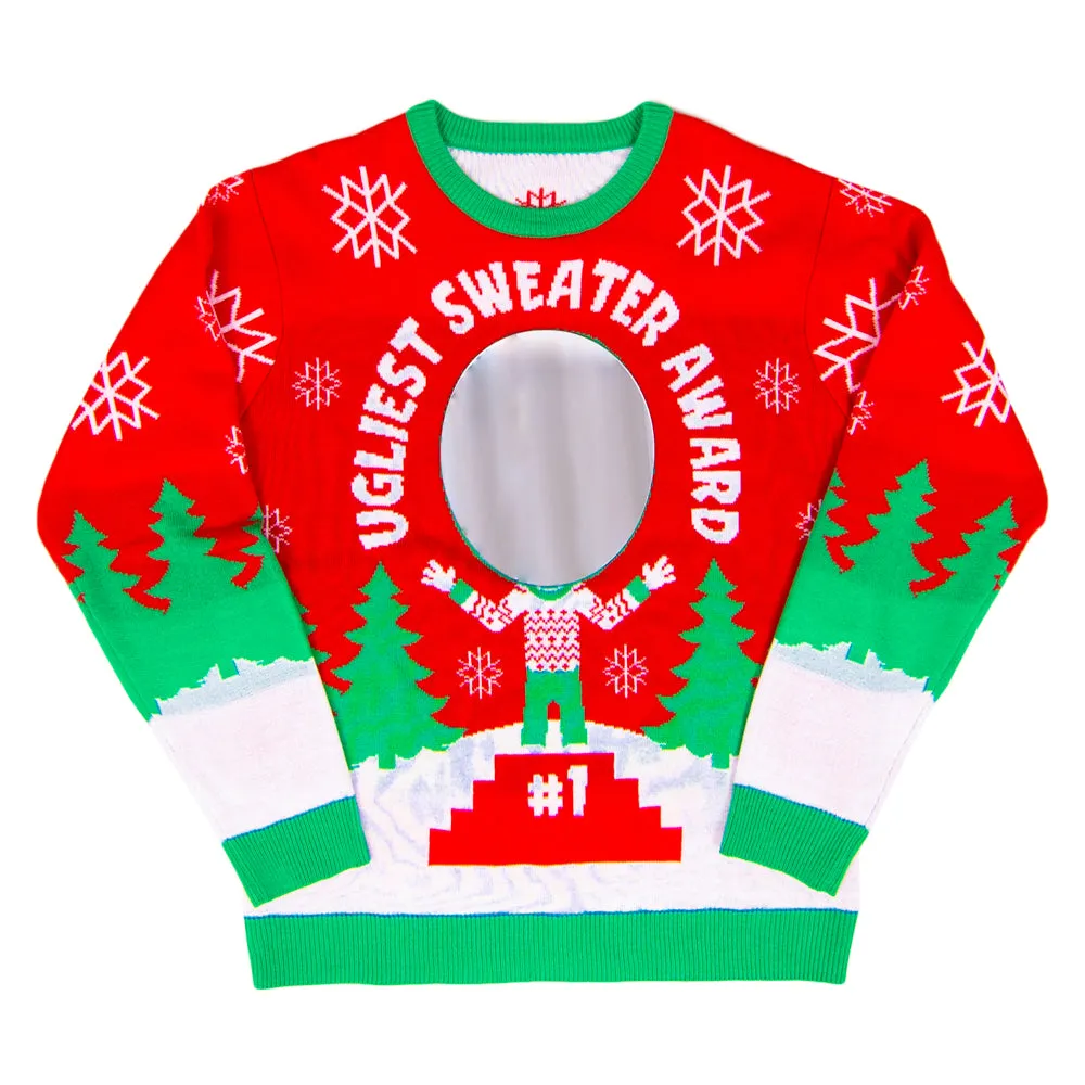 3D Mirror Ugliest Sweater Award Sweater