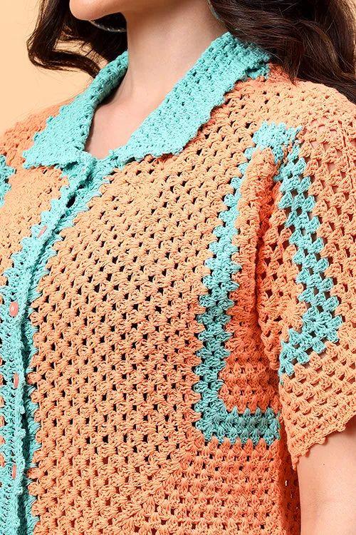 Ajoobaa "Bohocharm" Handmade Crochet Shirt