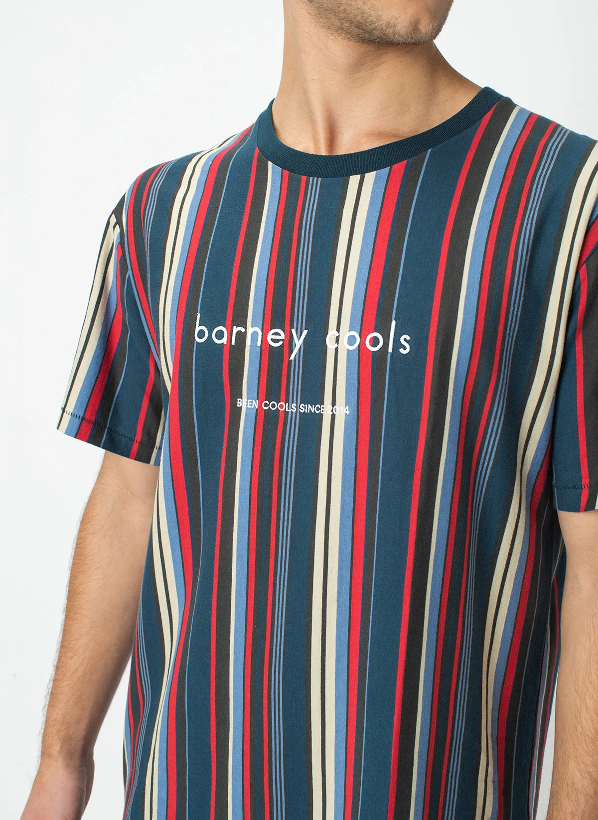 Barney Cools Homie Tee Navy Stripe