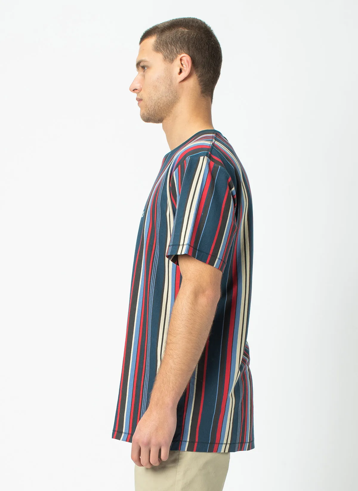 Barney Cools Homie Tee Navy Stripe