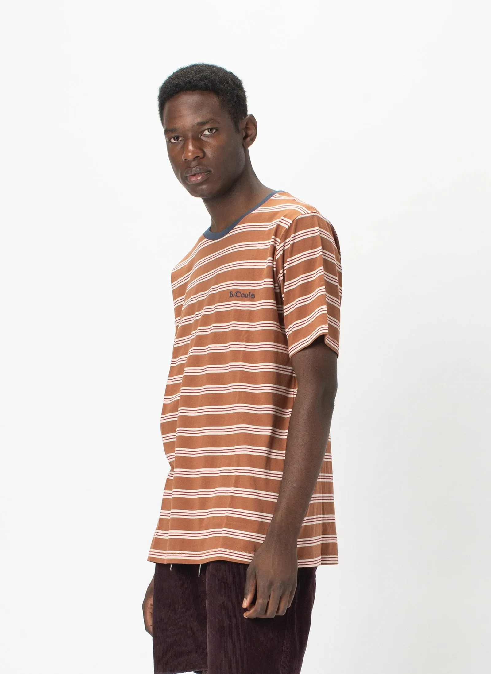 B.Cools Embro Tee Clay Stripe