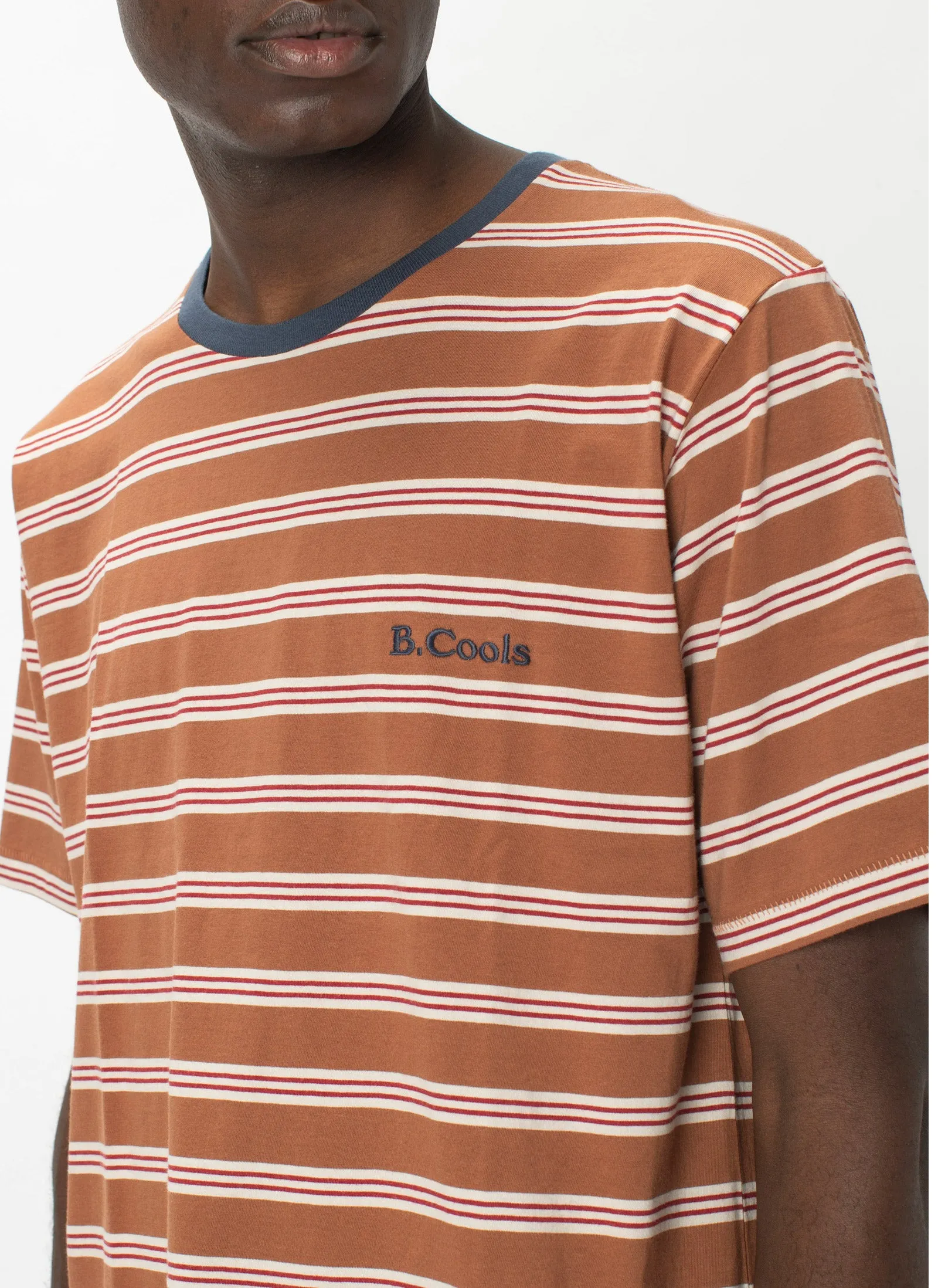 B.Cools Embro Tee Clay Stripe