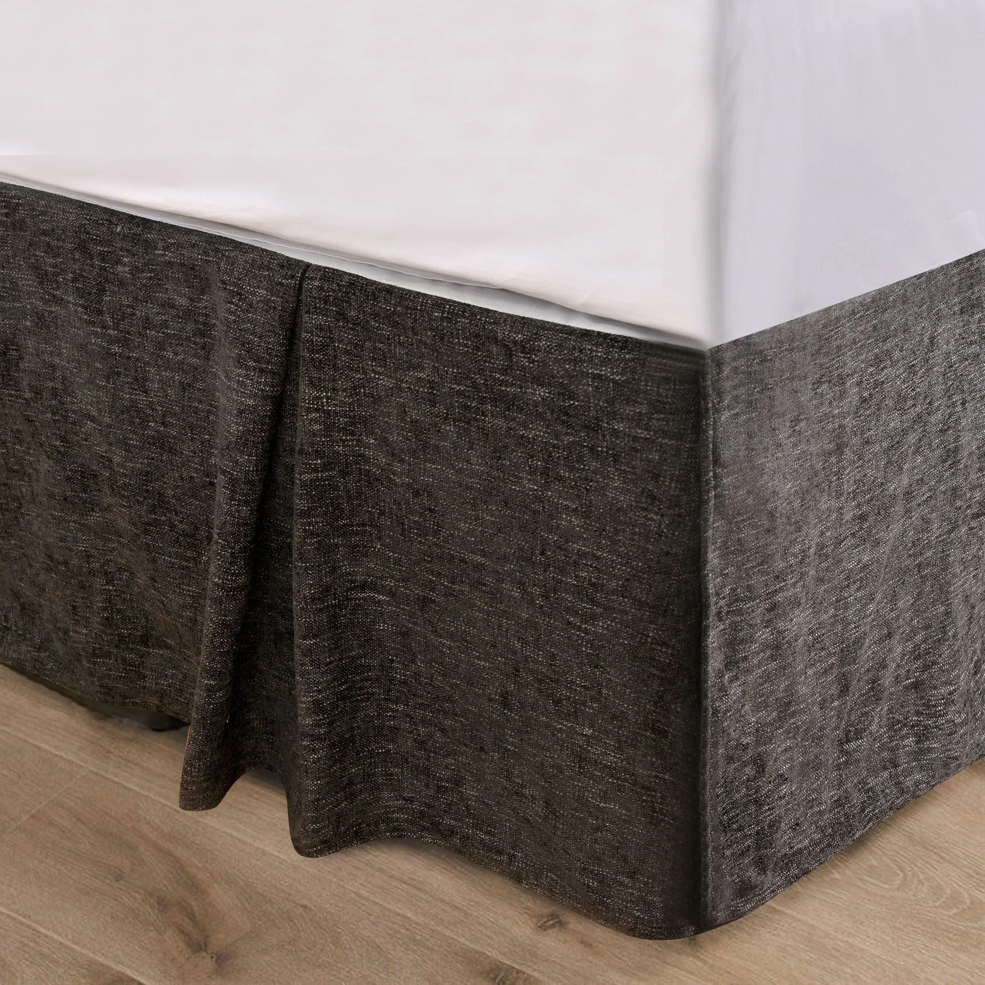 Black Chenille Bed Skirt