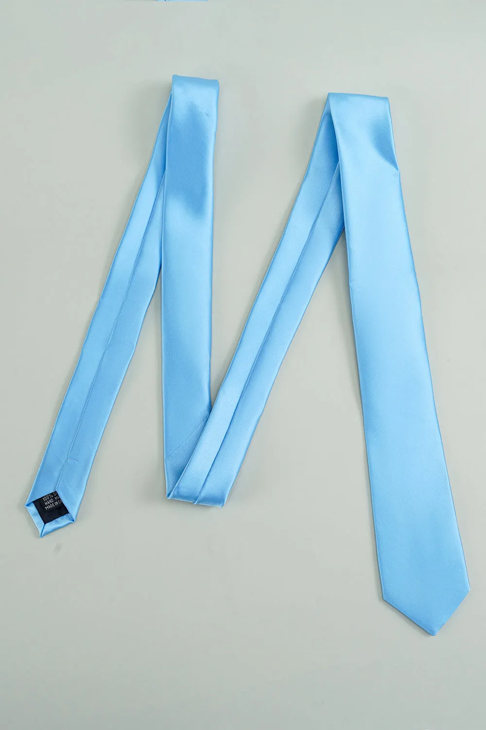 Blue Solid Formal Tie For Men