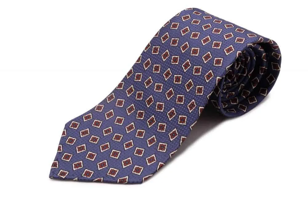 Butcher Blue Jacquard Woven Tie