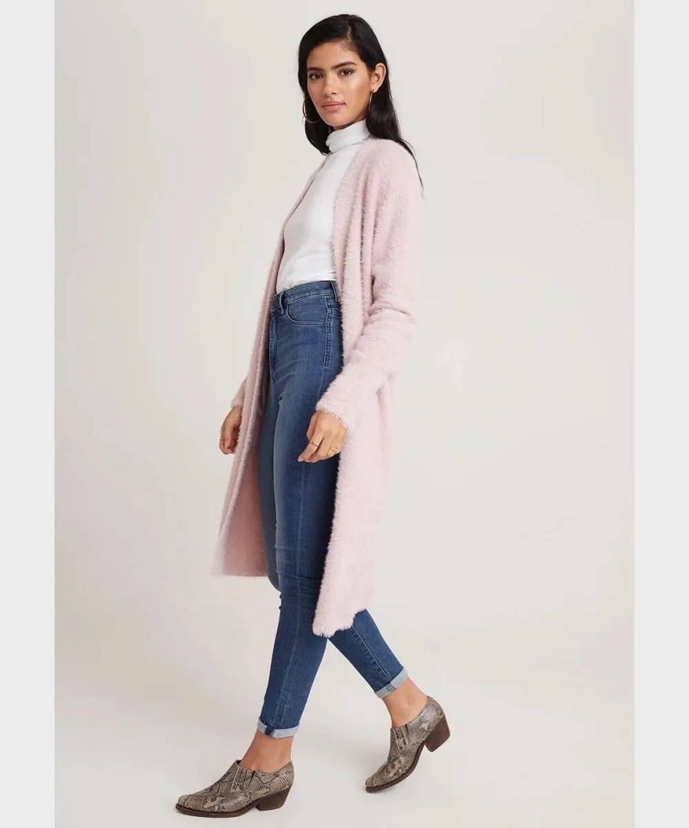 Cardi Coat with Pockets Rose