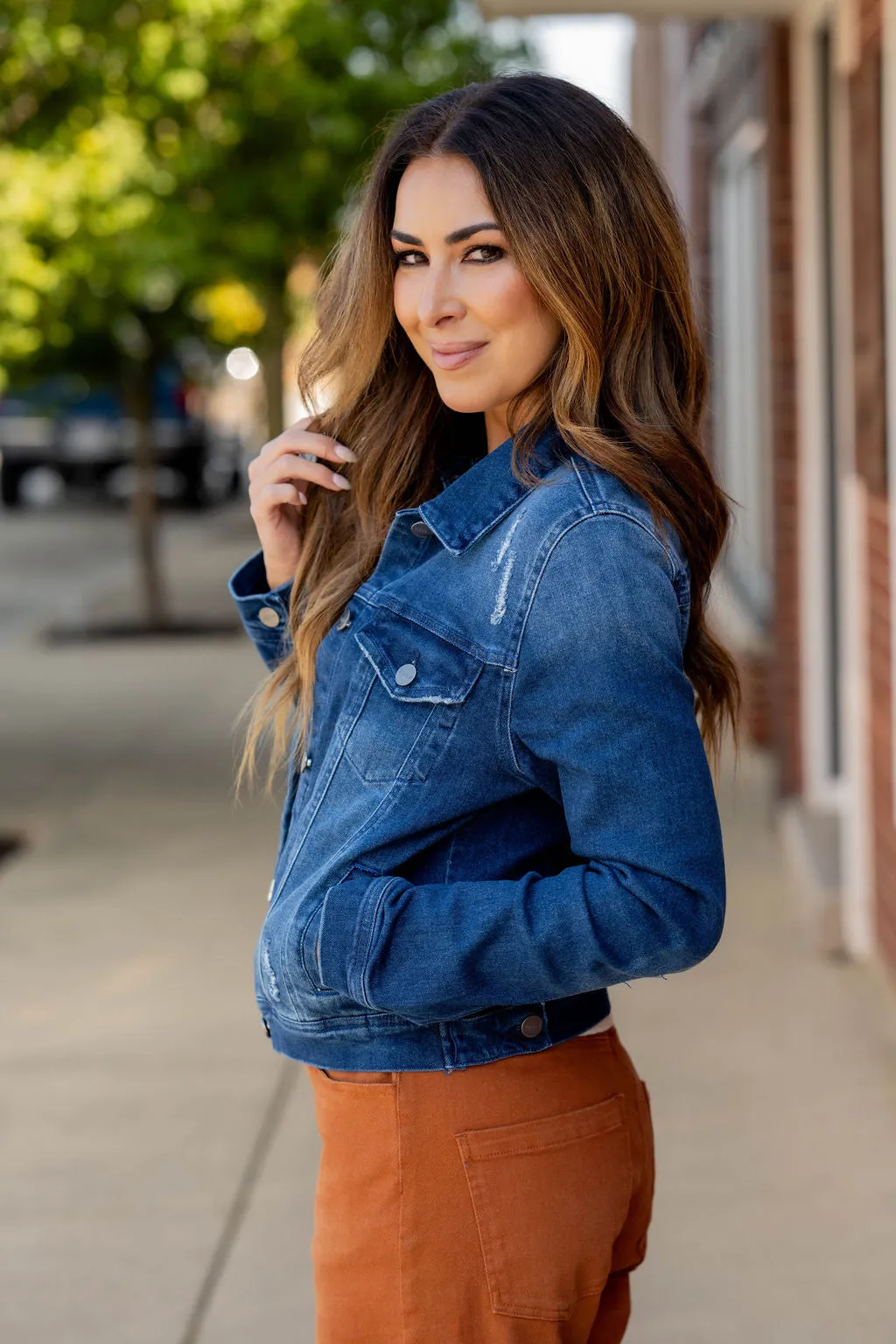 Classic Distressed Denim Jacket