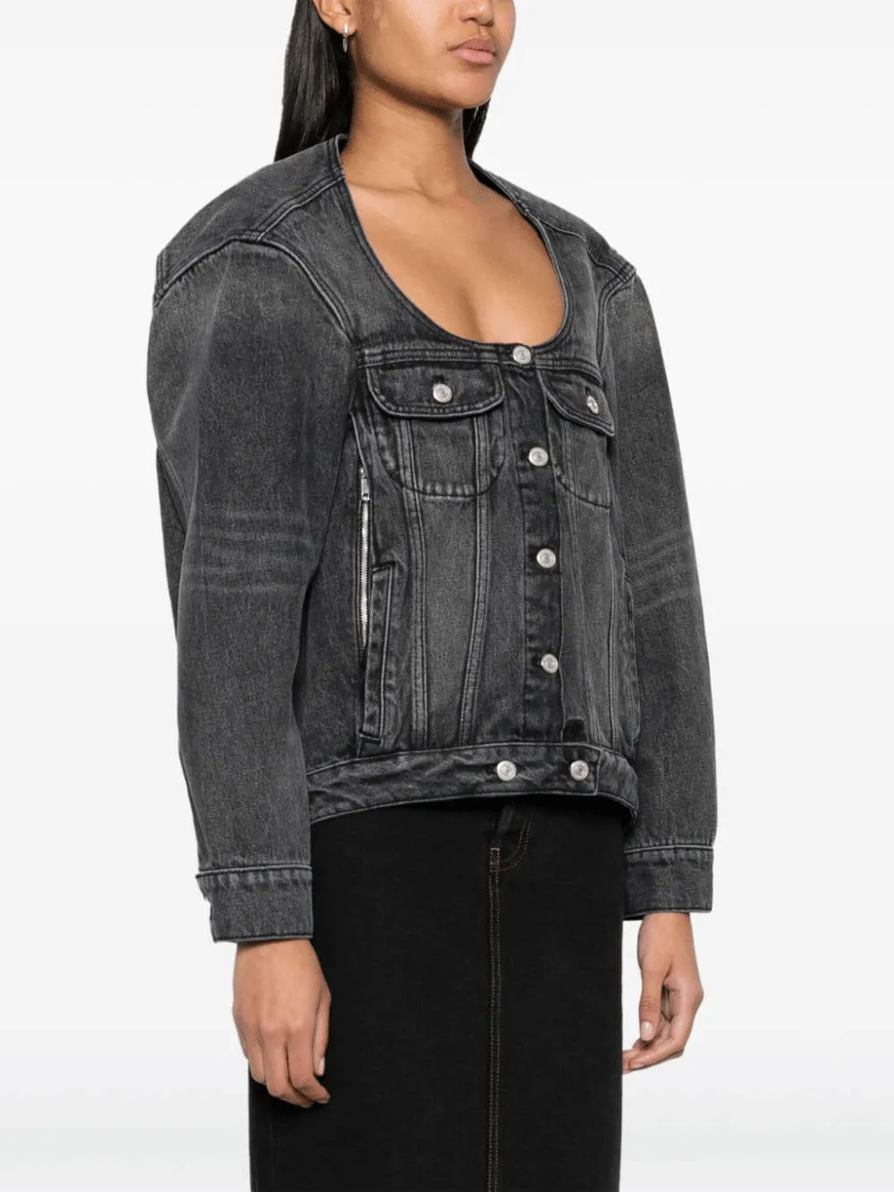 Cocoon Stonewashed Denim Jacket