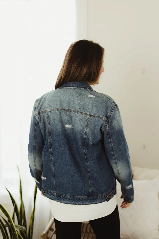 Collared Denim Jacket