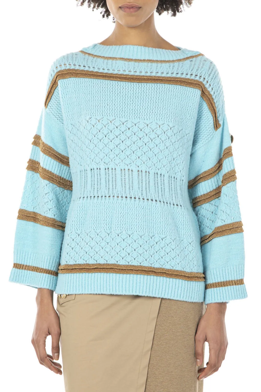 Elisa Cavaletti - Turquoise Knit Sweater