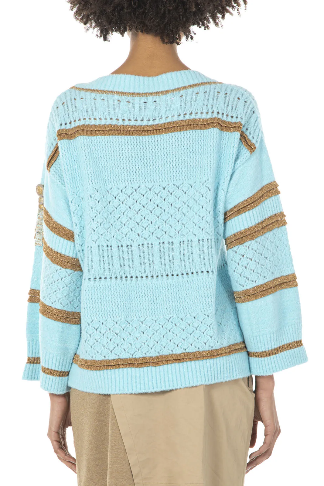 Elisa Cavaletti - Turquoise Knit Sweater