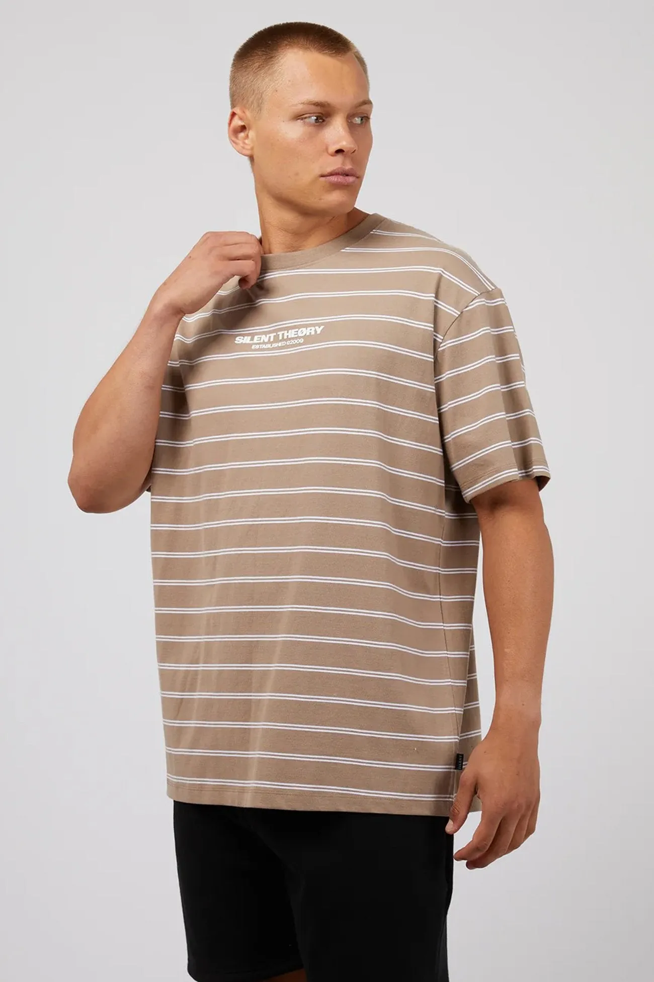 Essential Theory Stripe Tee Mushroom