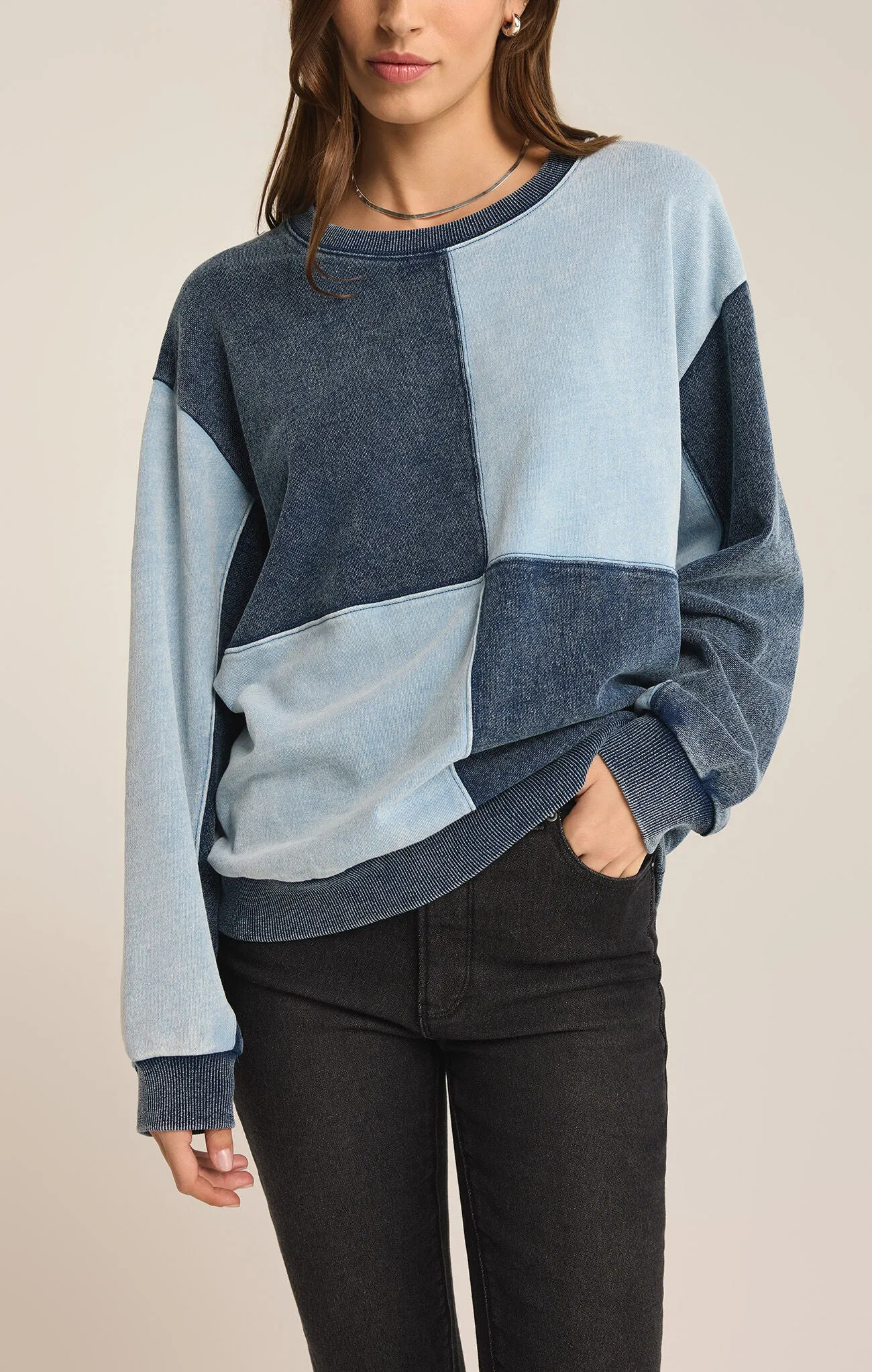 Fair & Square Sweatshirt - Washed Indigo