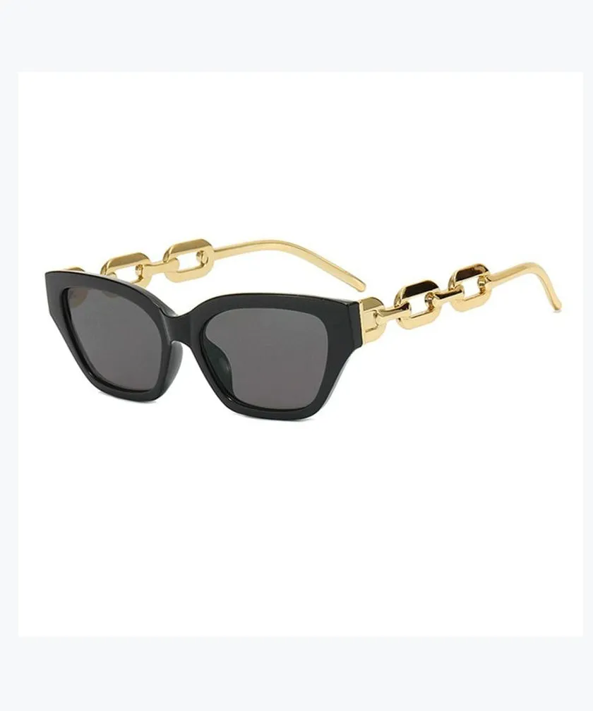 Fashionable Cat Eye Chain Leg Sunglasses 2024 New Model XS1073