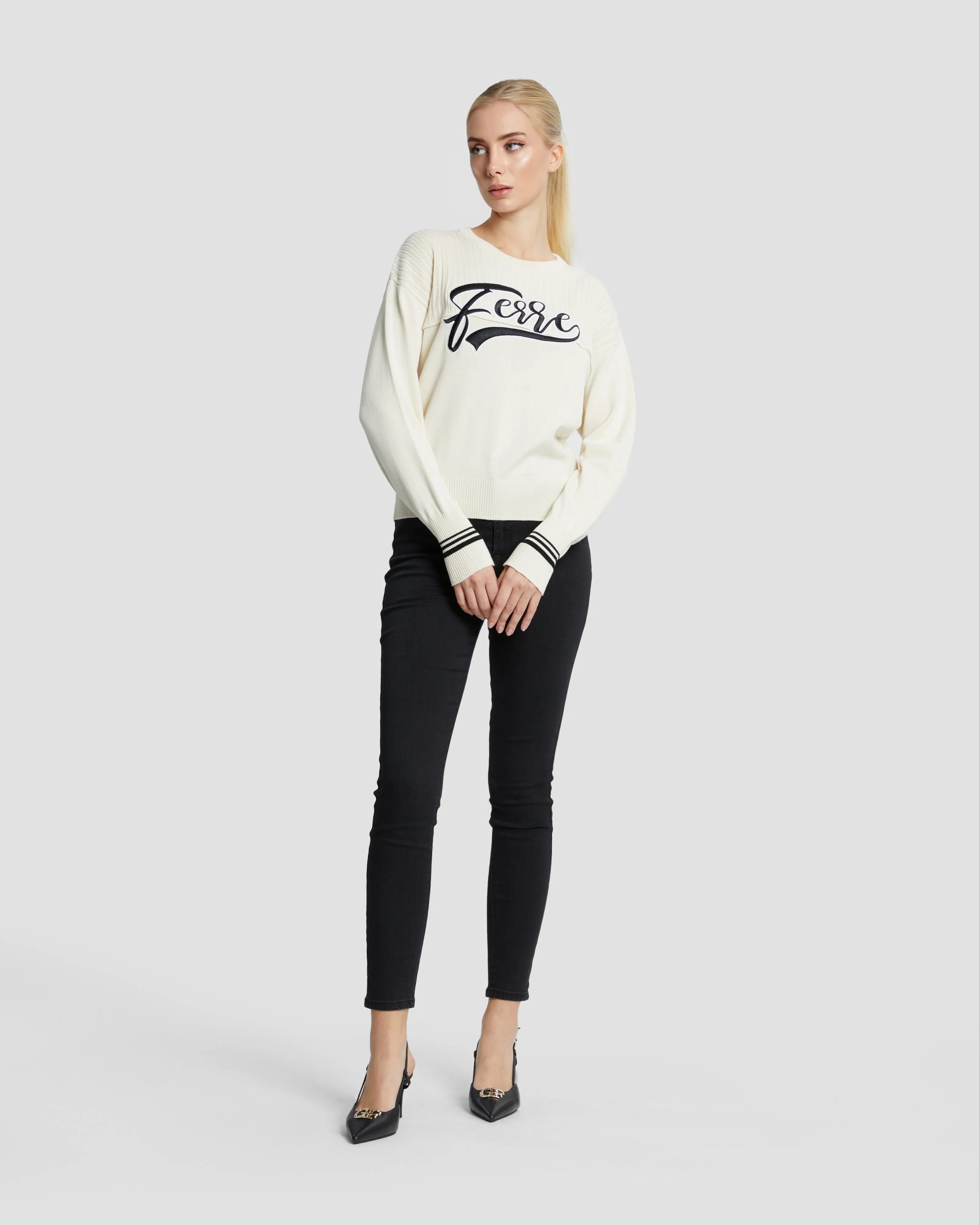 Ferre Embroidered Sweater