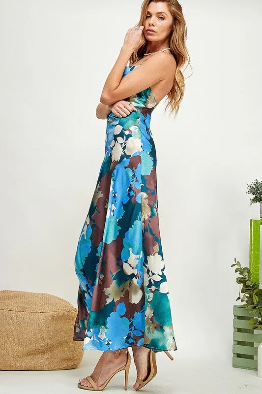 Floral Slit Maxi Dress