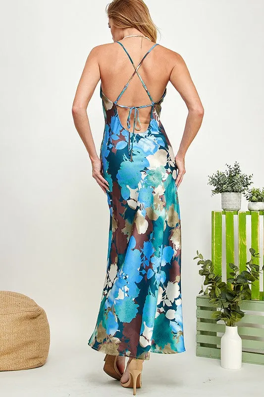 Floral Slit Maxi Dress