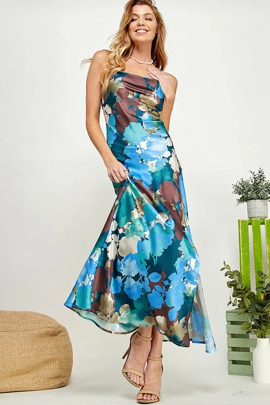 Floral Slit Maxi Dress