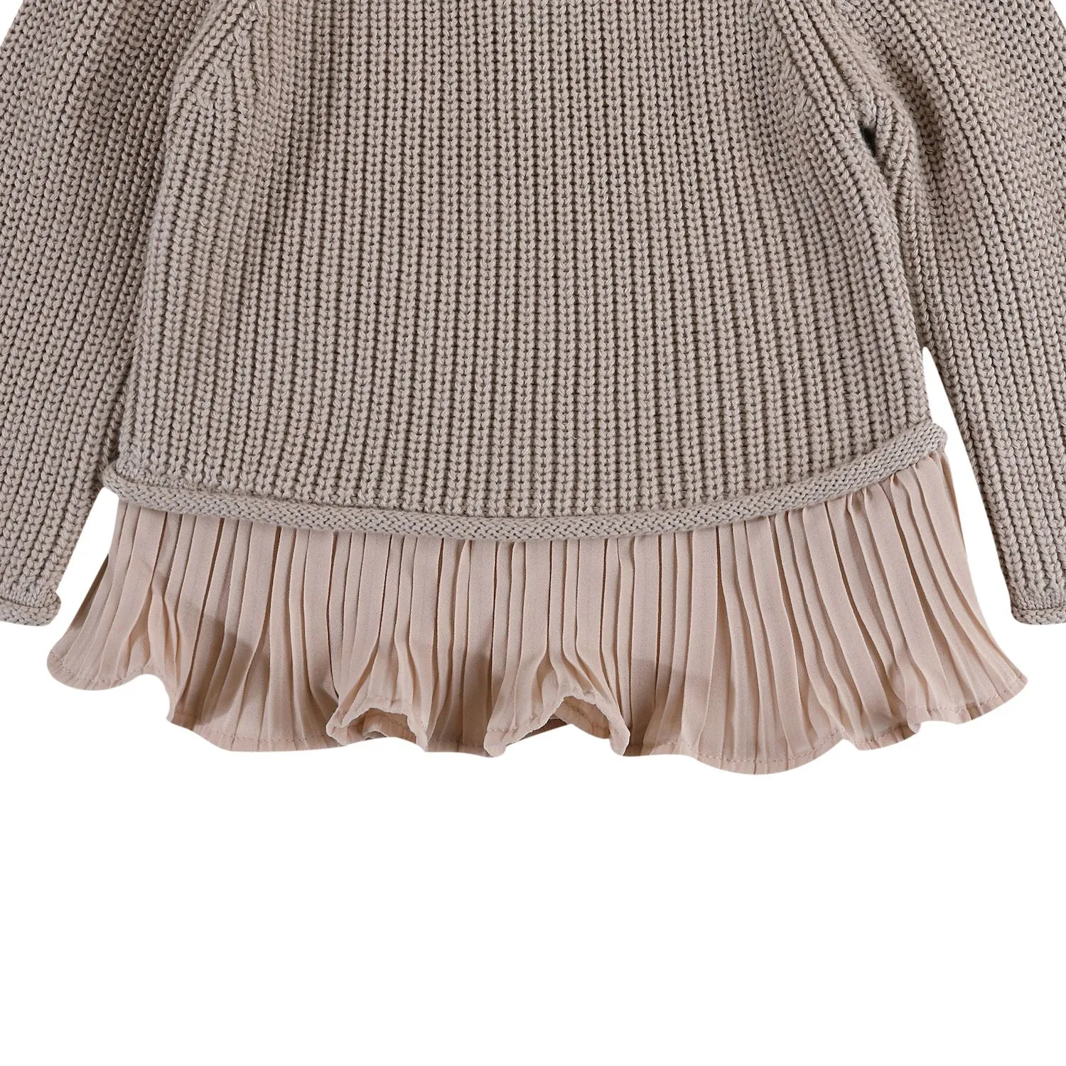 Girls Pink Knitted Irene Sweater