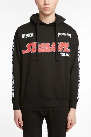 Guys Black Bieber Stadium Tour Hoodie