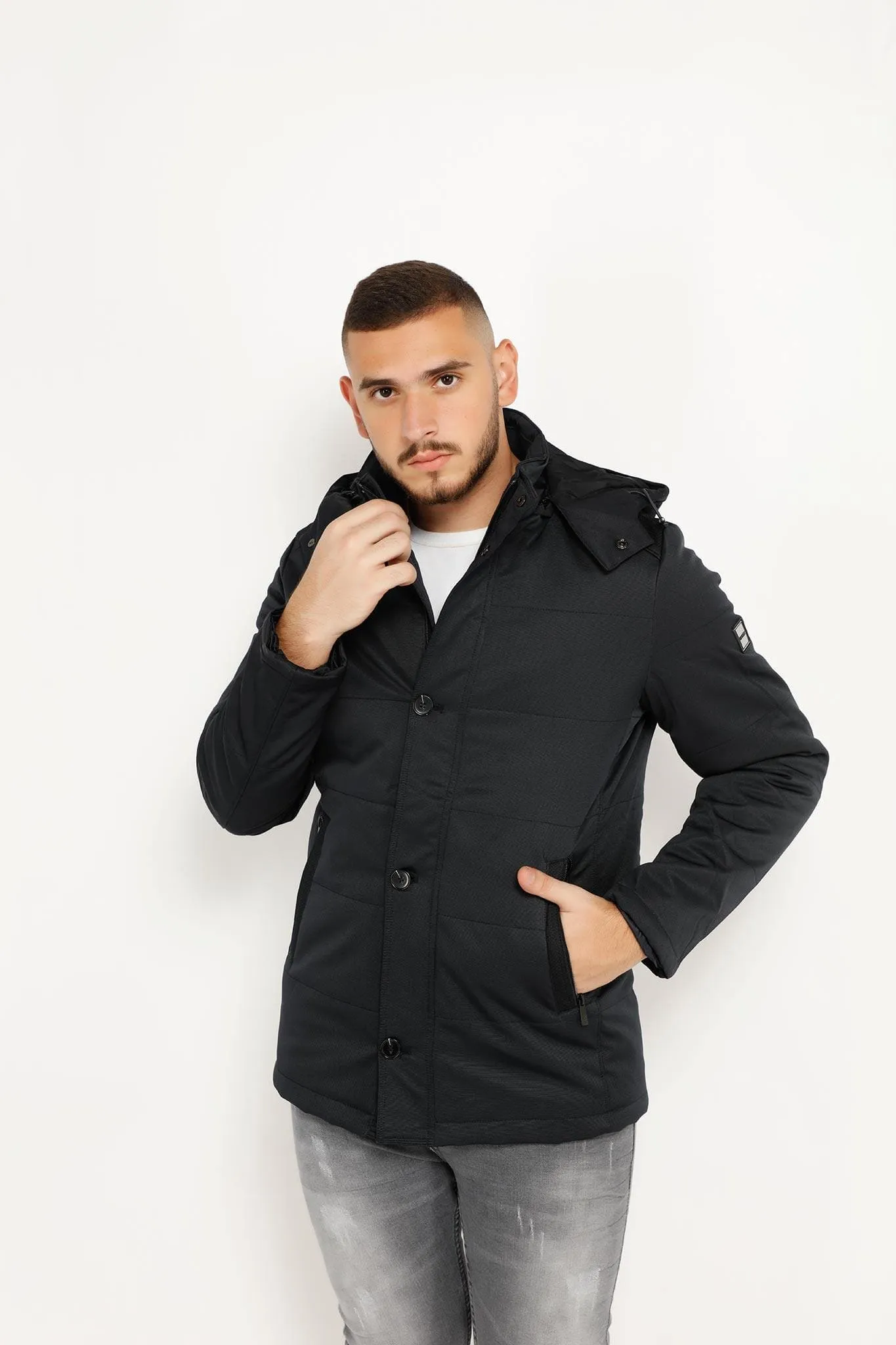 HANEZ PUFF HOODED JACKET HM9005