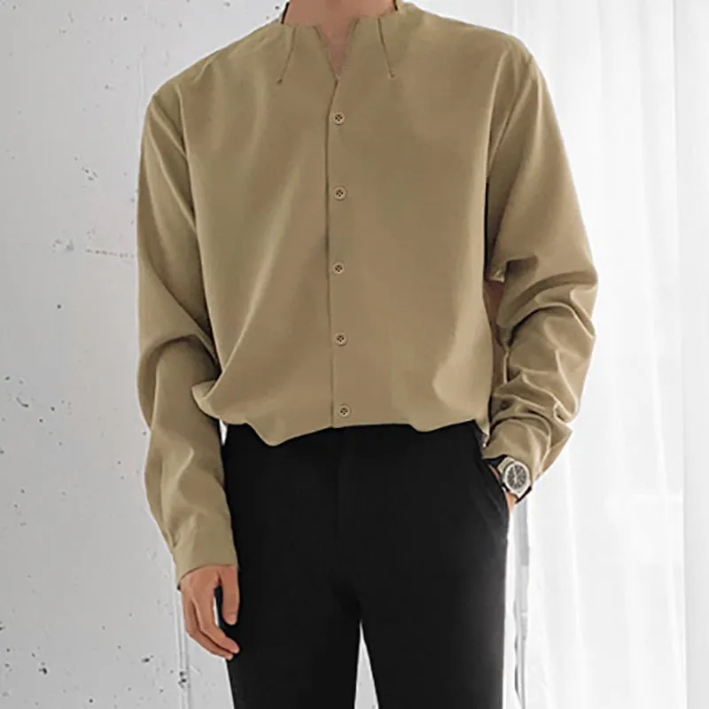 [Korean Style] Camisa Chic V-Neck Shirts