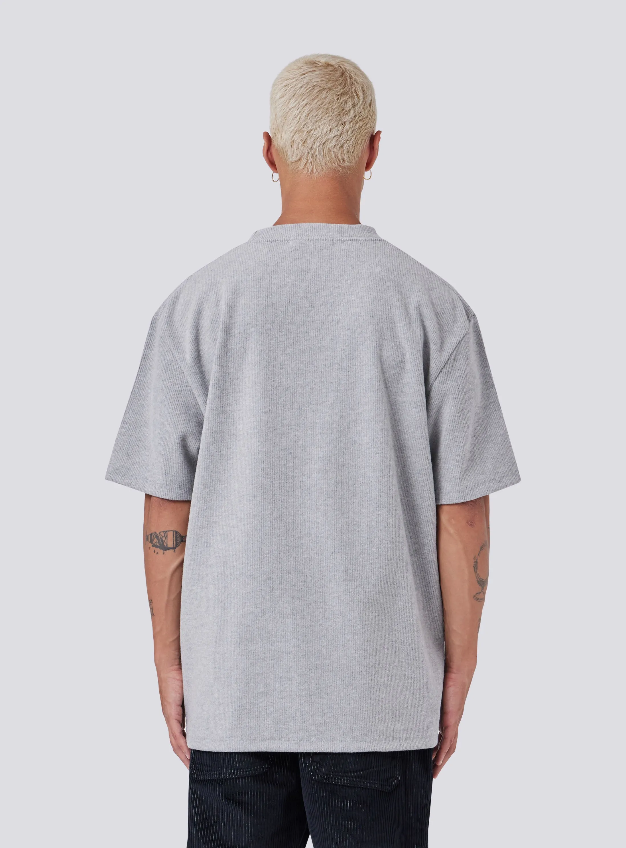 LCTM Homie Tee Grey Melange Rib