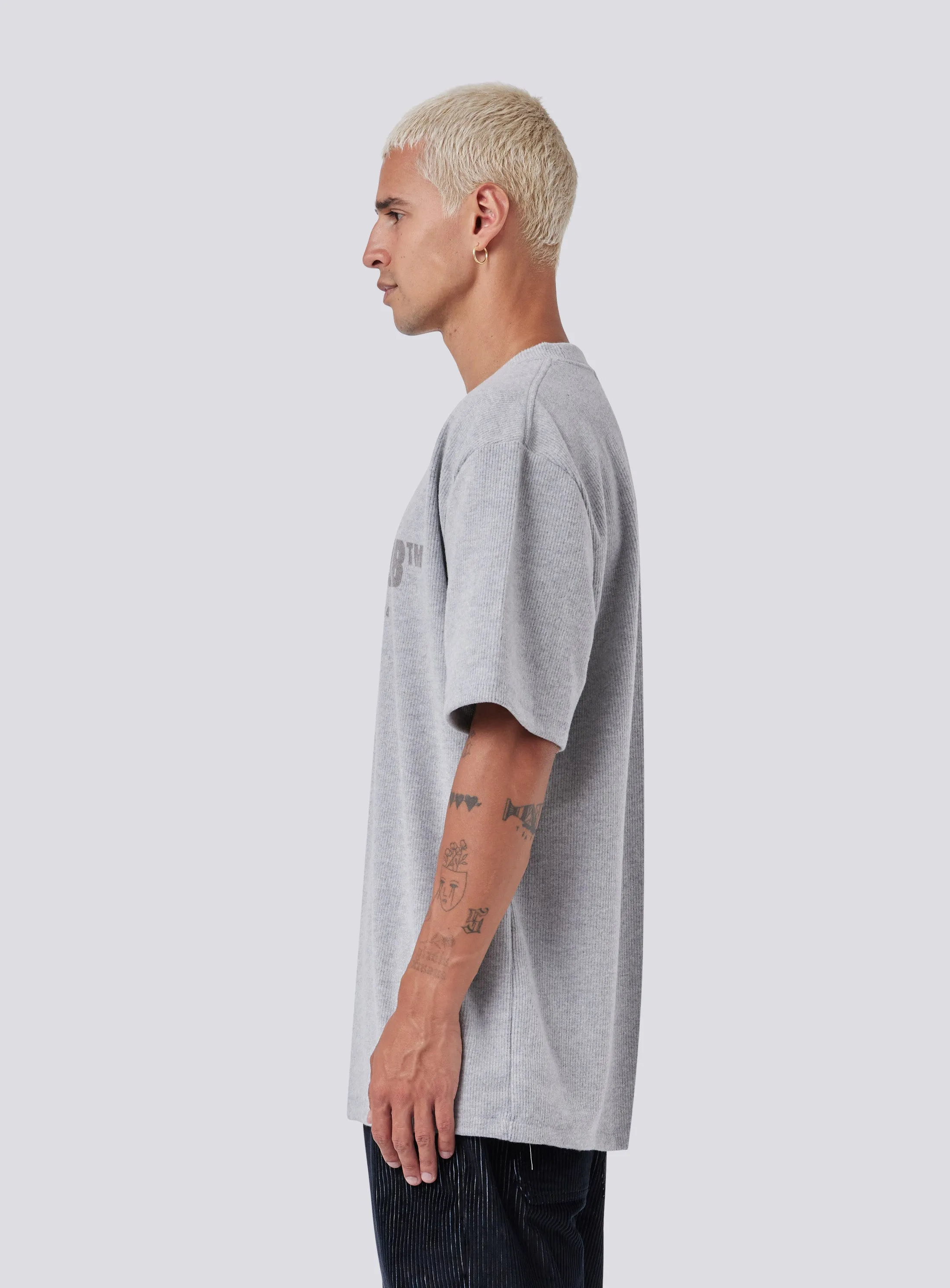 LCTM Homie Tee Grey Melange Rib