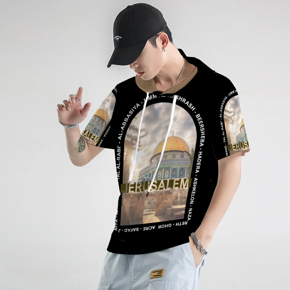 Luxury Breathable Short Sleeve Hoodie