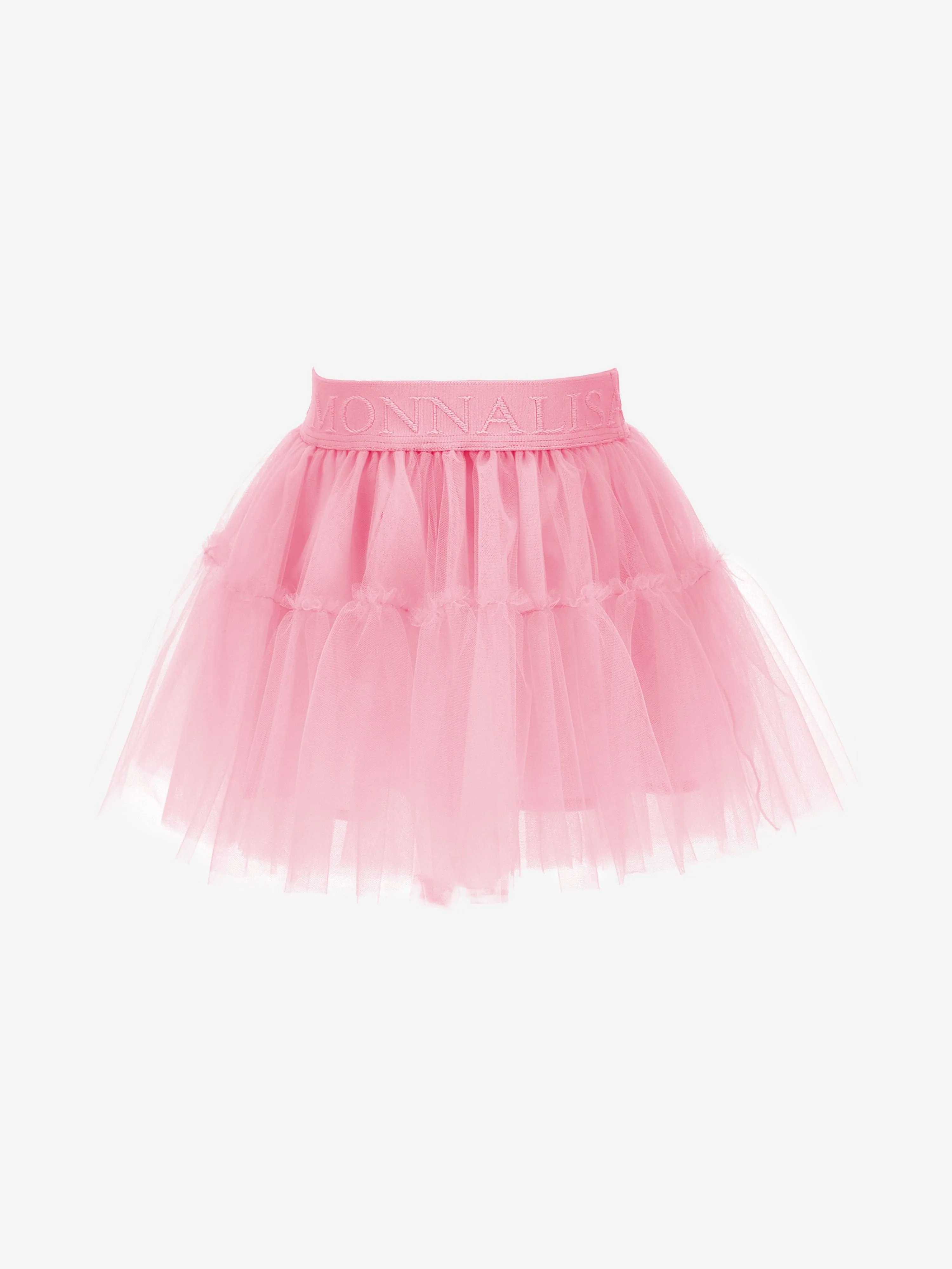 Monnalisa Baby Girls Silk Touch Tulle Skirt in Pink