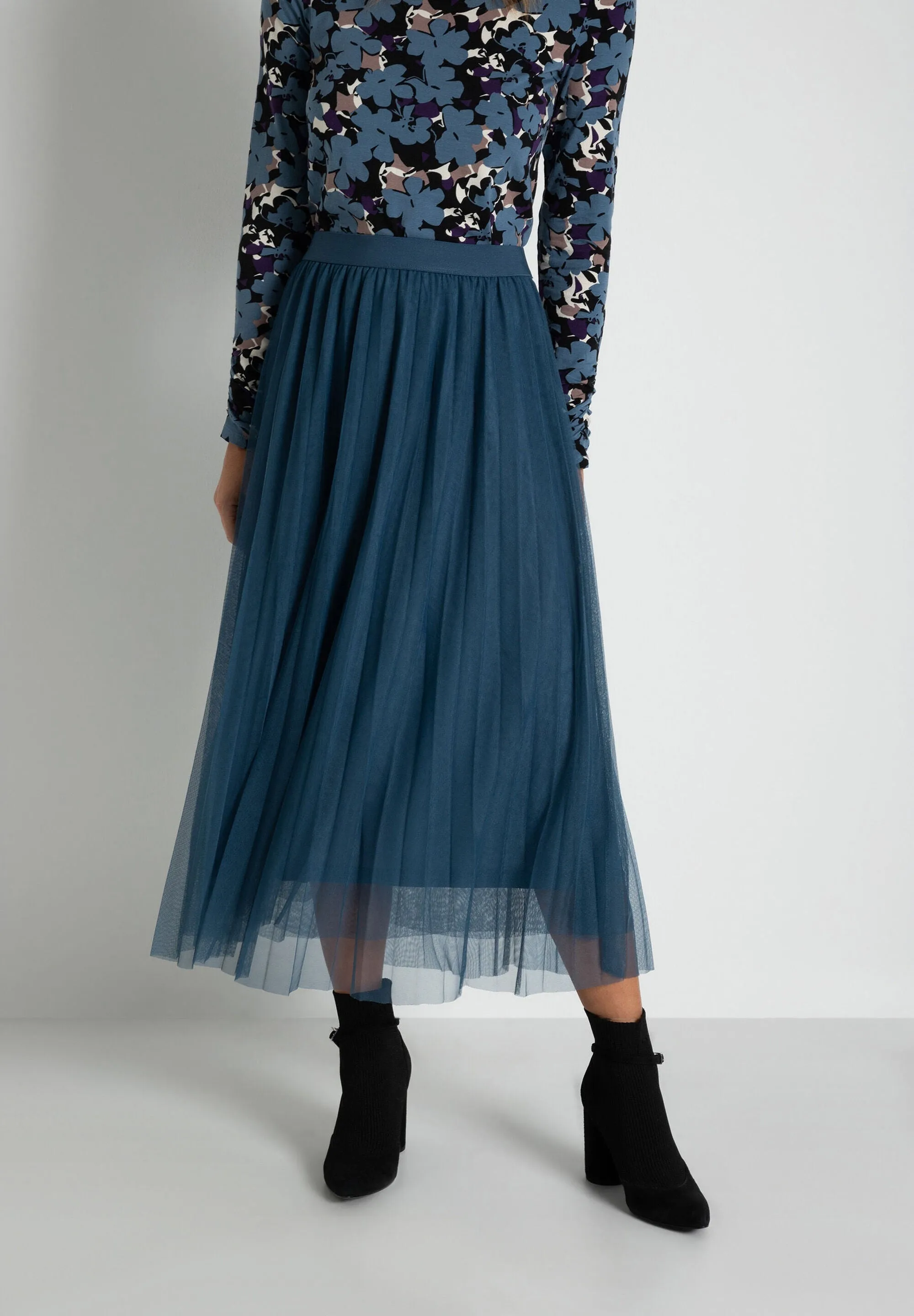 More & More Tulle Skirt Grey Blue