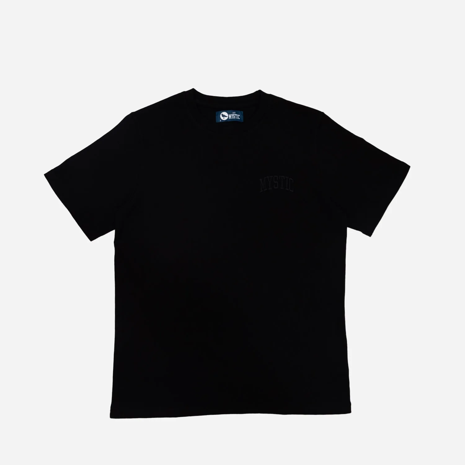 Mystic Embroidered Heavyweight Tonal T-Shirt in Black