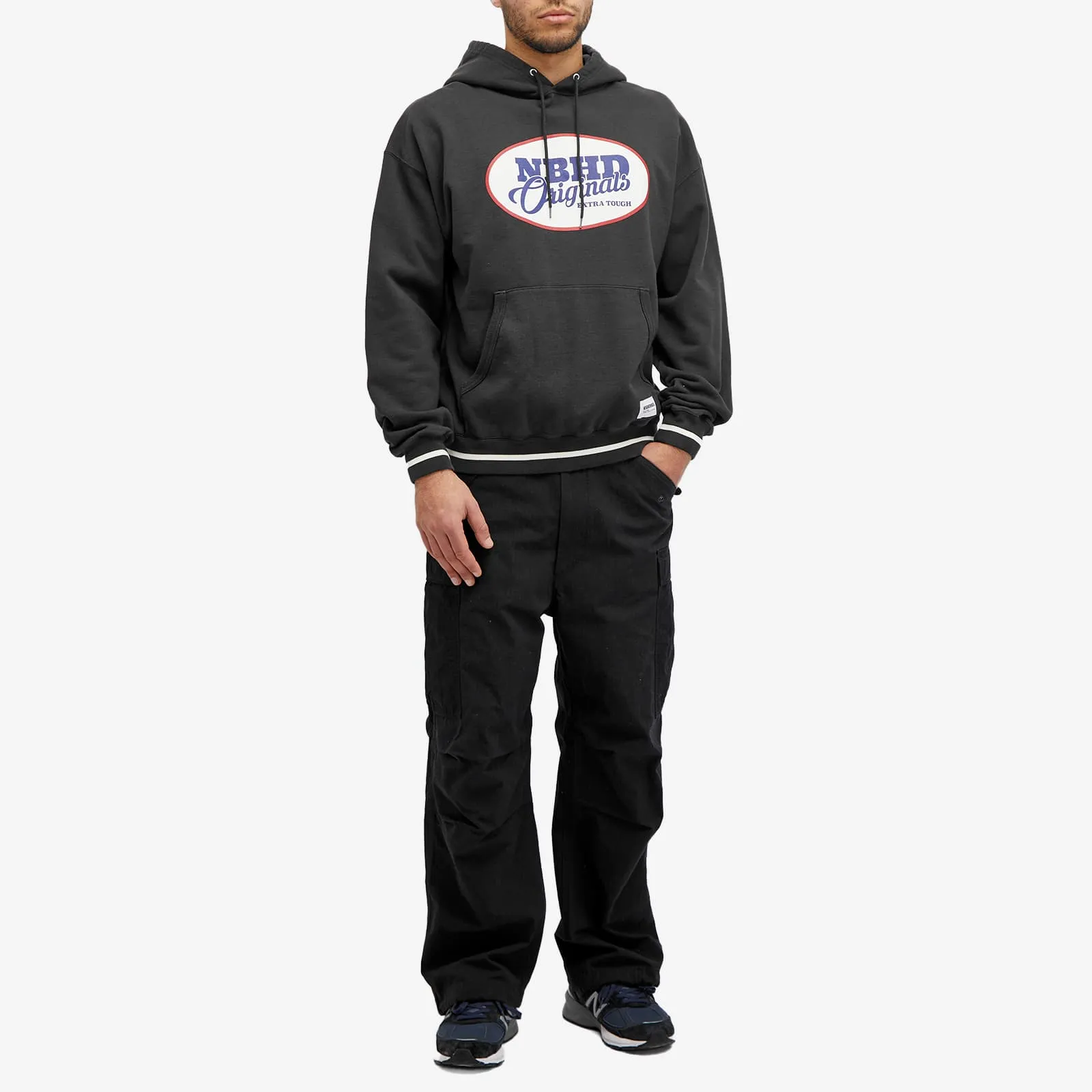 Neighborhood College Hoodie, black