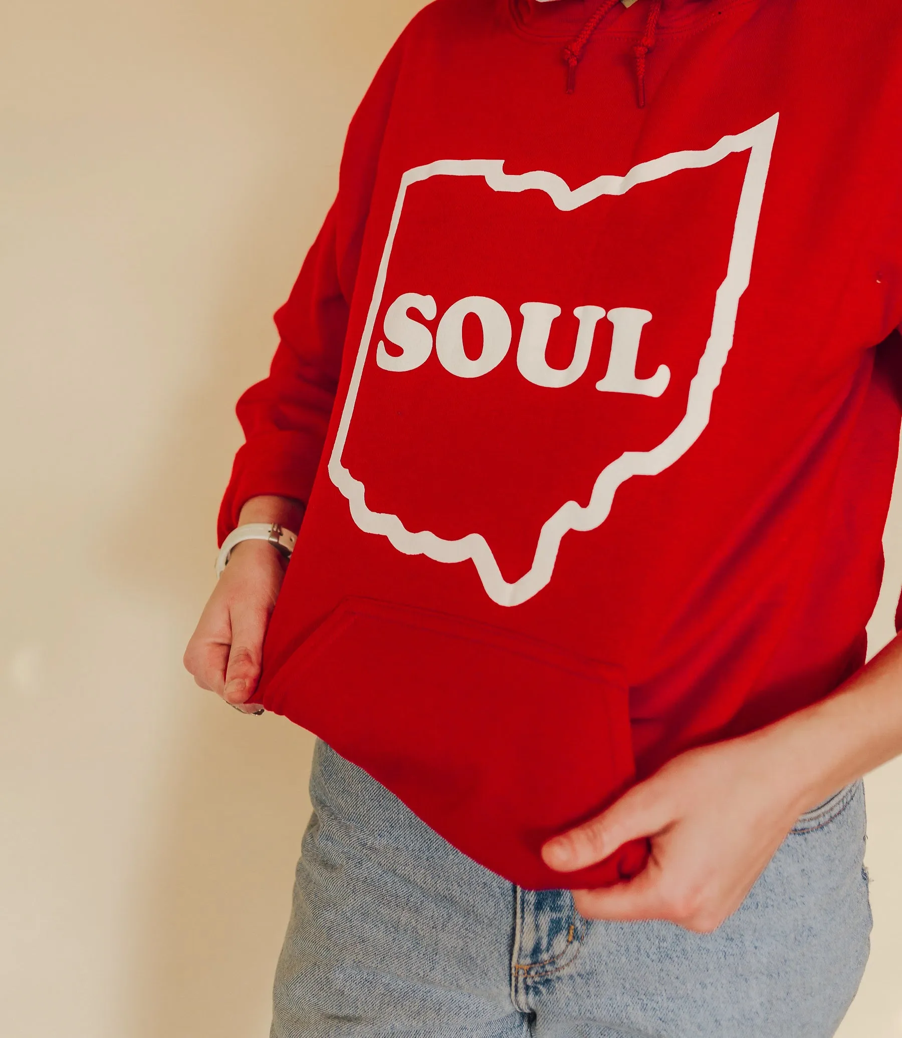 OHIO SOUL HOODIE - Red