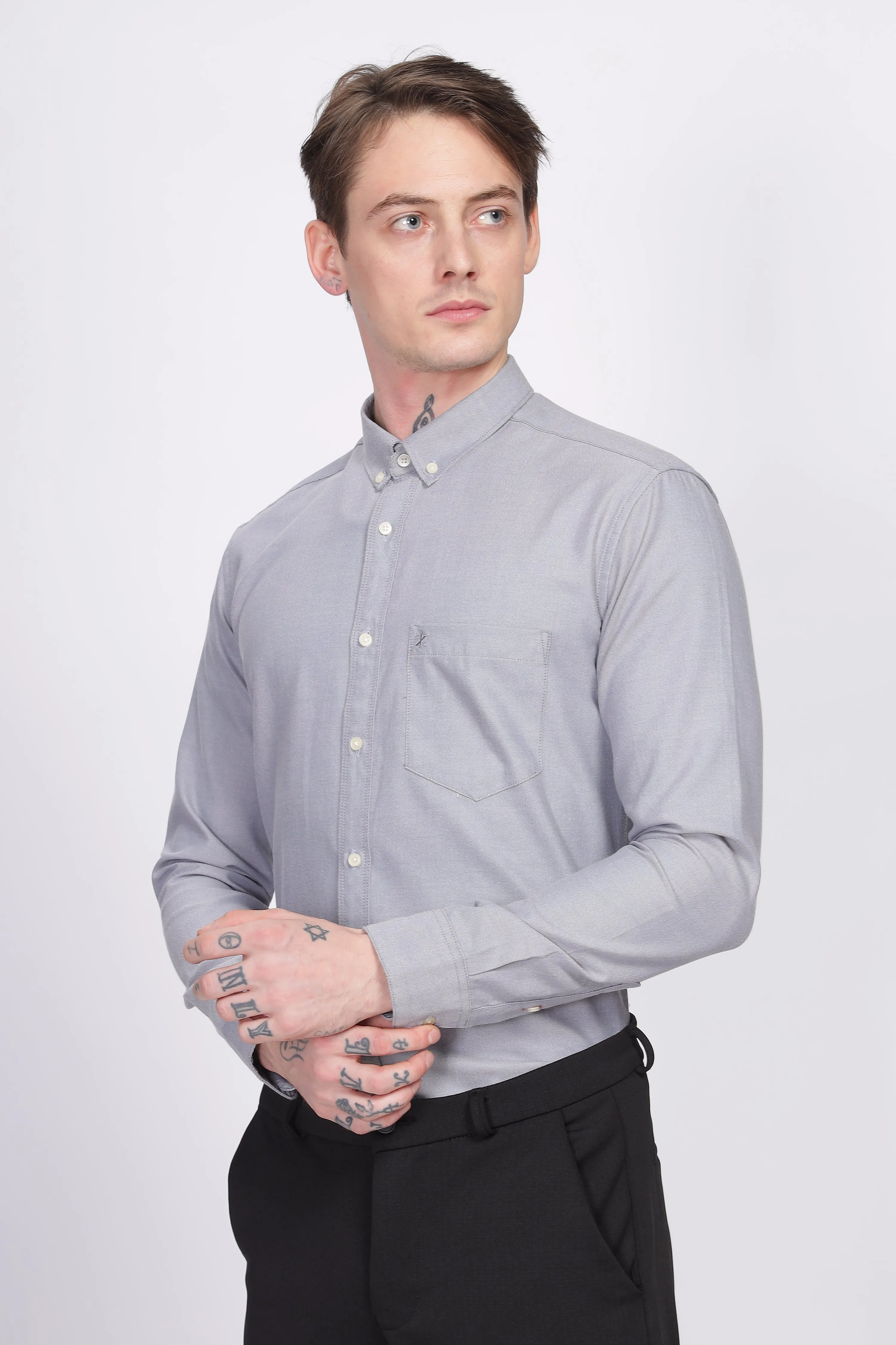 Oxford Formal Grey Shirt