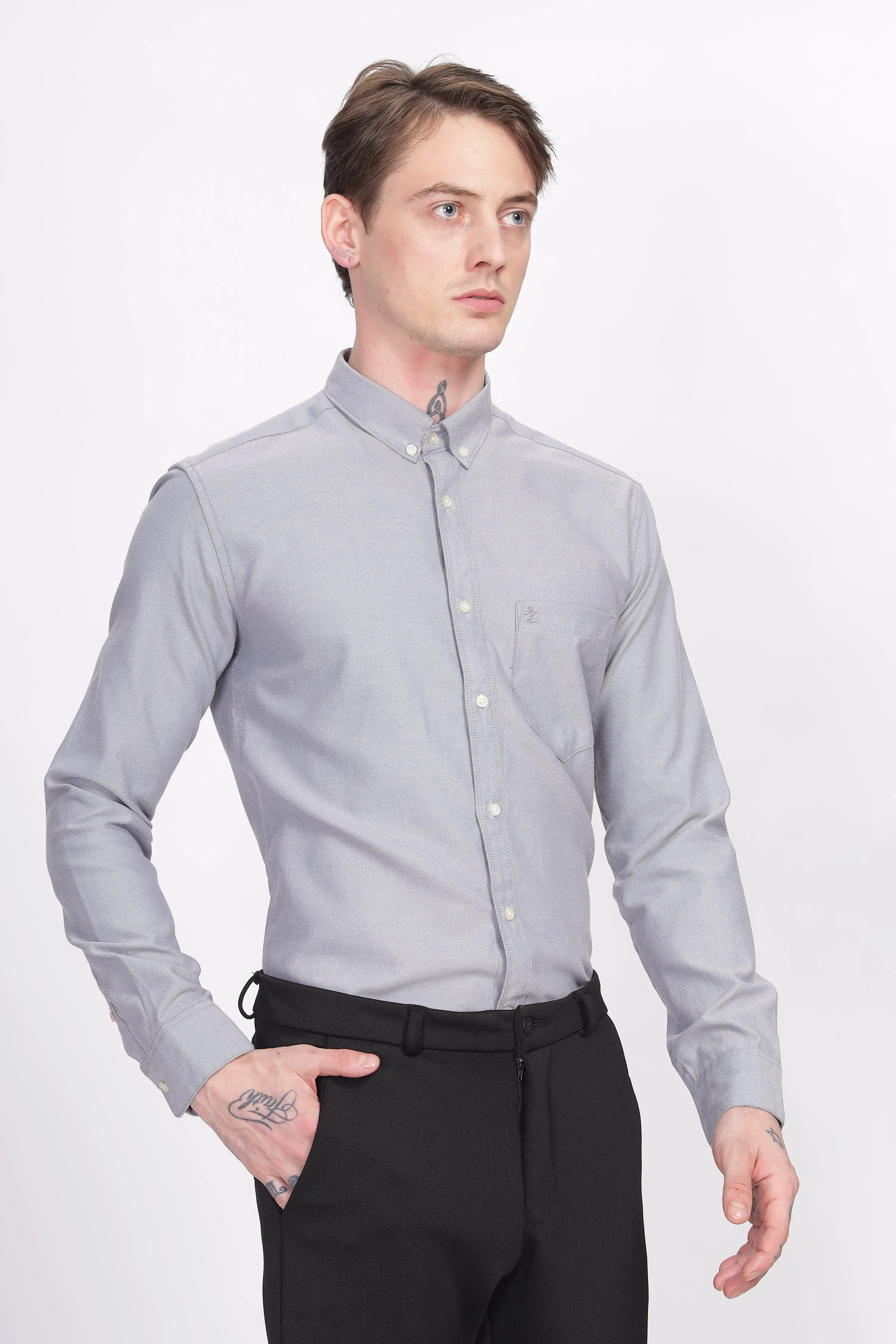 Oxford Formal Grey Shirt