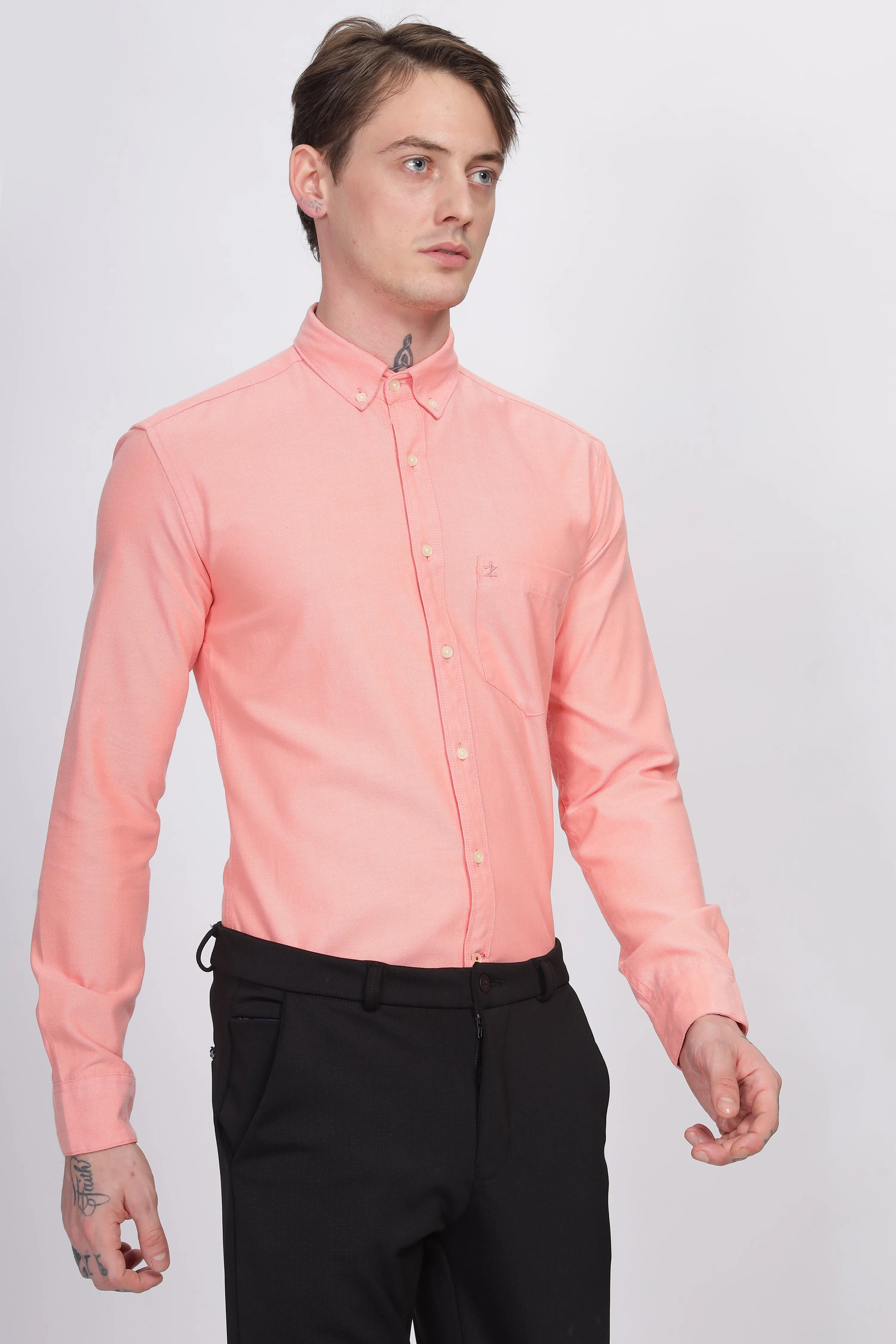 Oxford Formal Peach Shirt