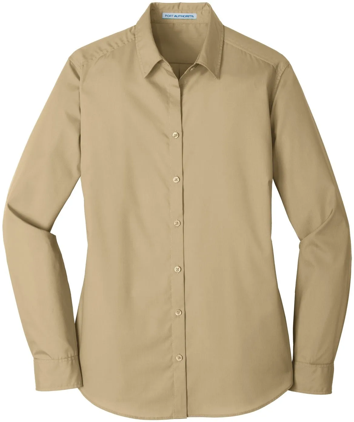 Port Authority Ladies Long Sleeve Carefree Poplin Shirt