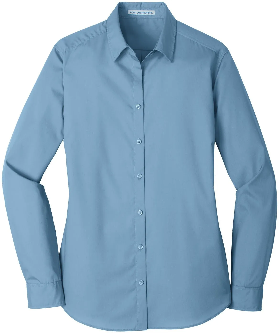 Port Authority Ladies Long Sleeve Carefree Poplin Shirt