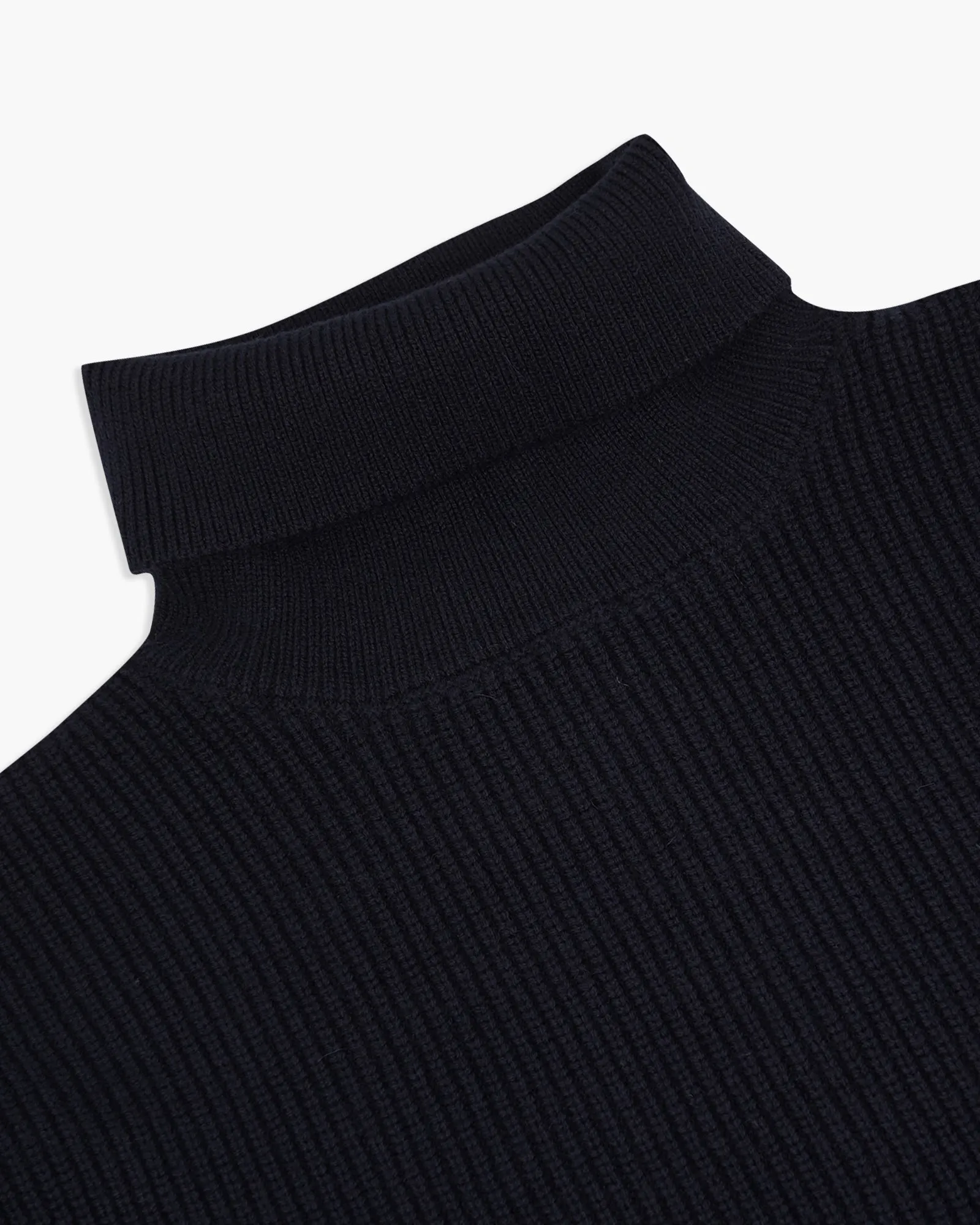 Replay Sartoriale Turtleneck Knitted Sweater - Blue Black