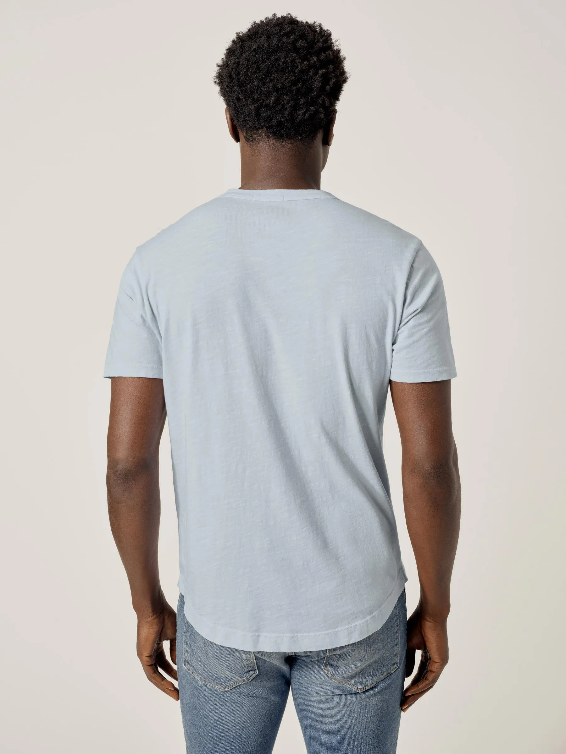 Riviera Slub Curved Hem Tee