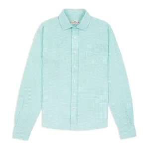 Seersucker Shirt - Gingham Mint