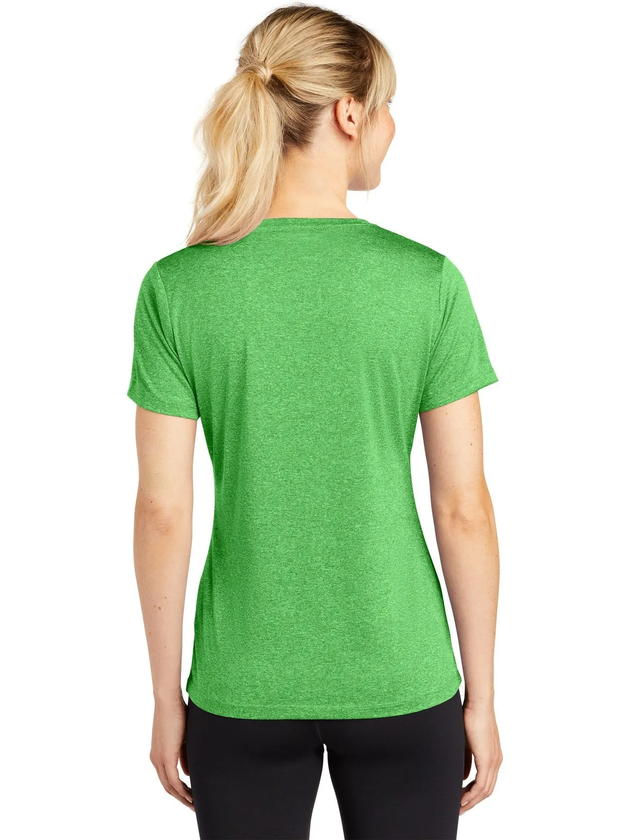 Sport-Tek Ladies Heather Contender Scoop Neck Tee