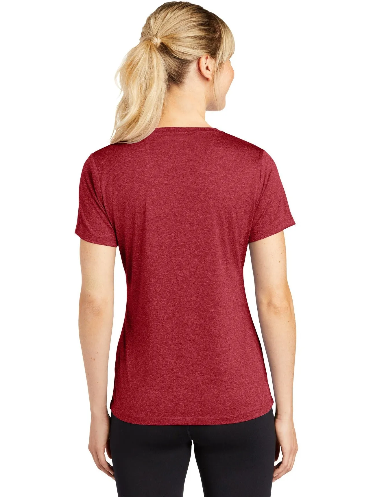 Sport-Tek Ladies Heather Contender Scoop Neck Tee