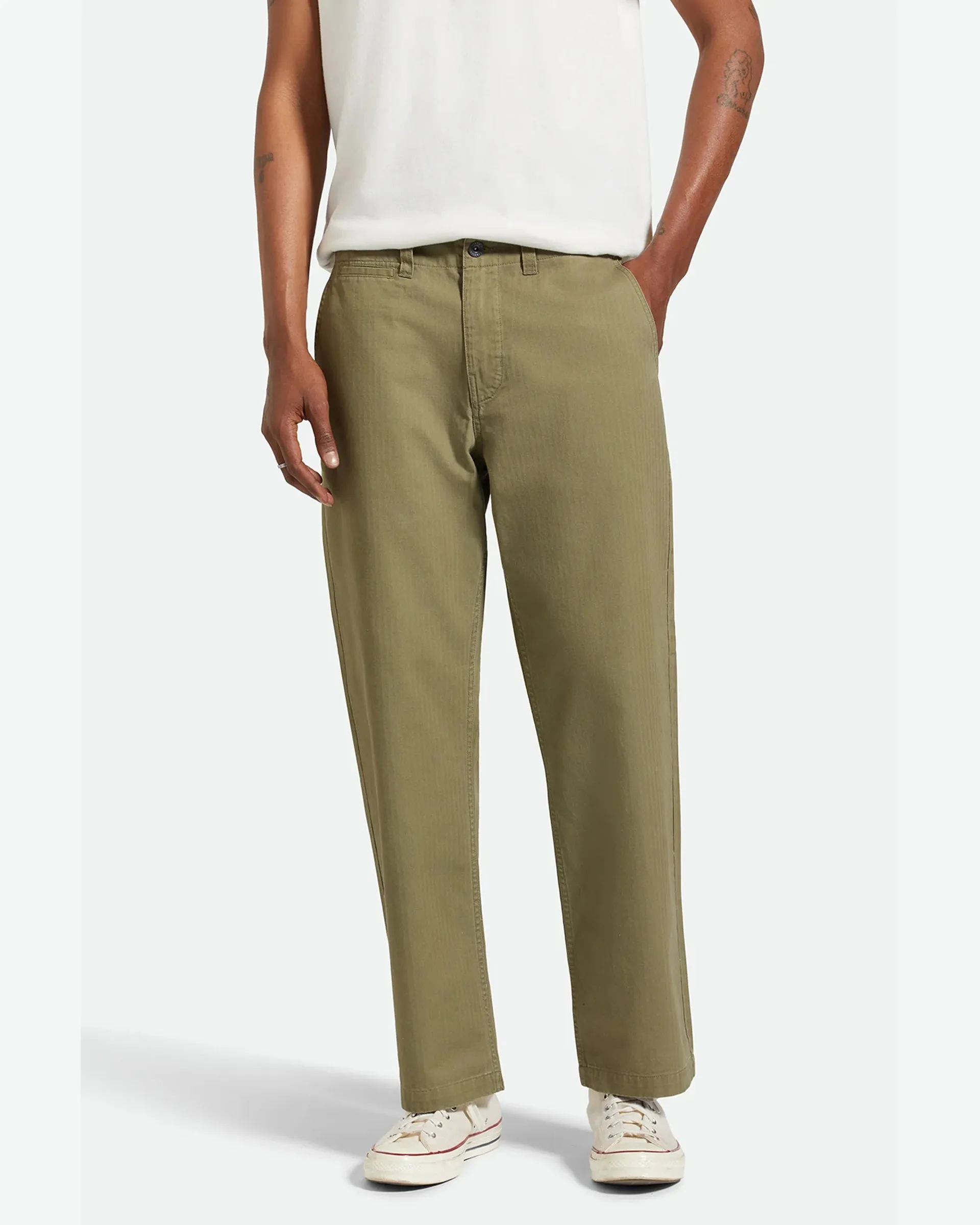 Surplus Herringbone Relaxed Trouser Pant