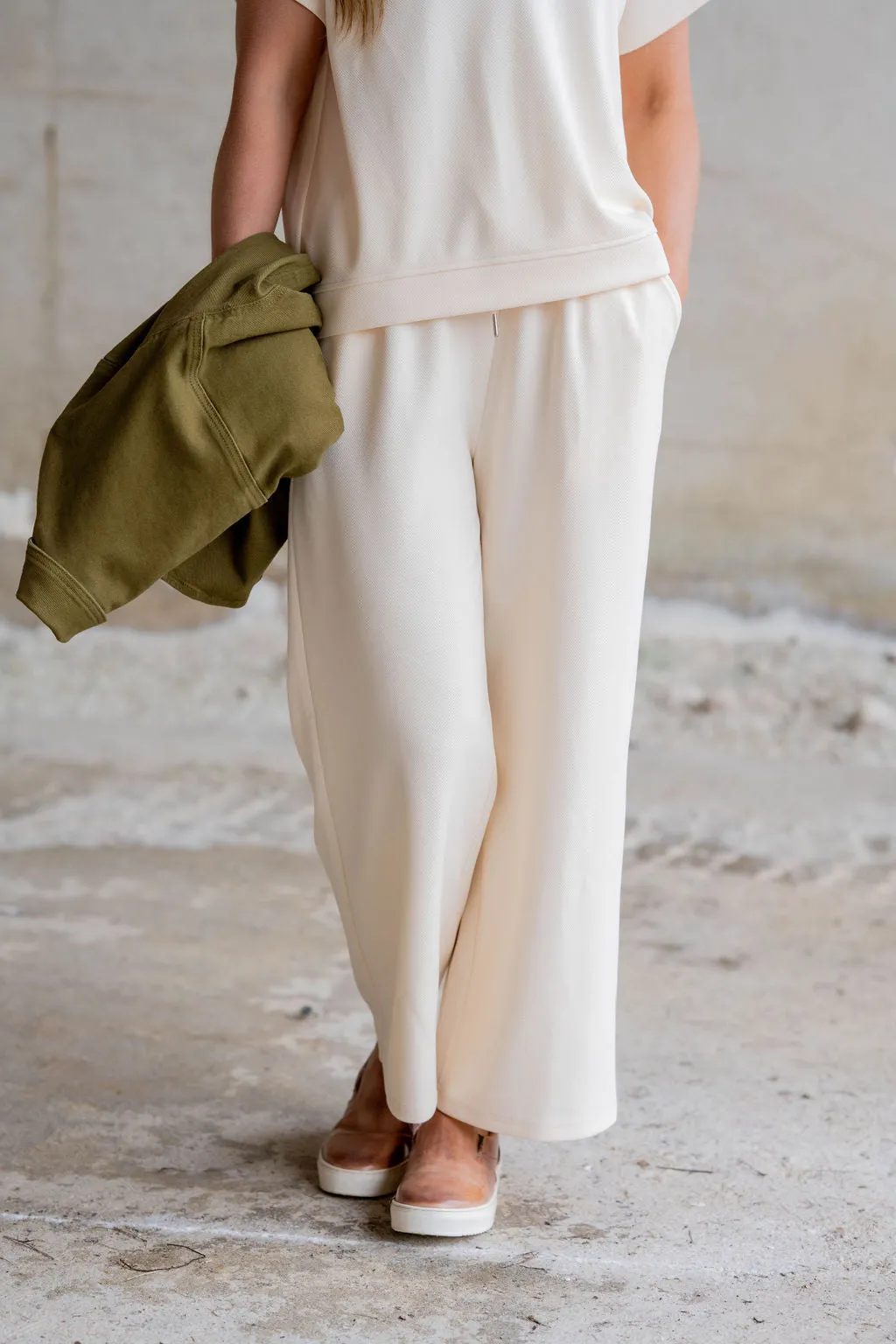 Textured Relaxed Pants